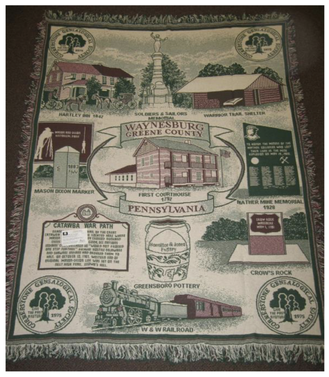 Tri-colored Greene County Afghan