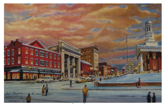 Waynesburg Snow Scene Prints